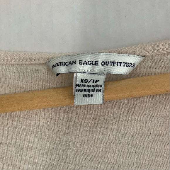 American Eagle Outfitters Embroidered Boho Knit T-Shirt - Picture 4 of 4